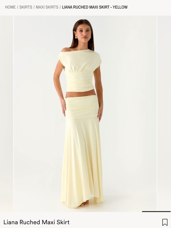 Peppermayo Dresses & Skirts - Peppermayo Liana Ruched Maxi Skirt & Top